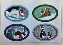 Load image into Gallery viewer, RLB Gift bag set with matching stickers - Chalet snow
