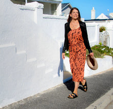 Load image into Gallery viewer, Freda and Dick viscose jumpsuit - Rust tiger print
