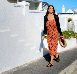 Freda and Dick viscose jumpsuit - Rust tiger print