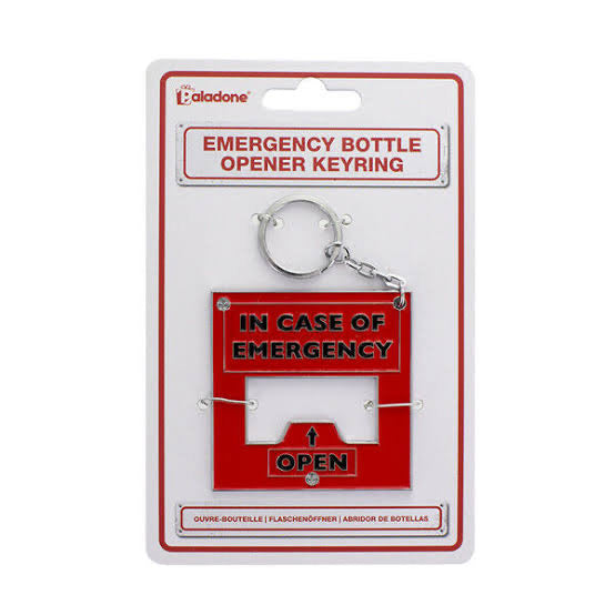 Aladone emergency bottle opener keyring